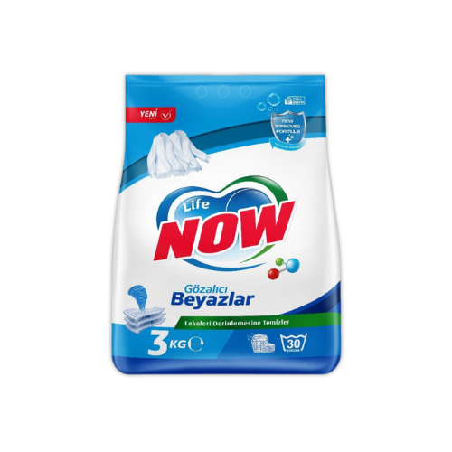 Life Now Toz Deterjan – Gözalıcı Beyazlar 3 KG