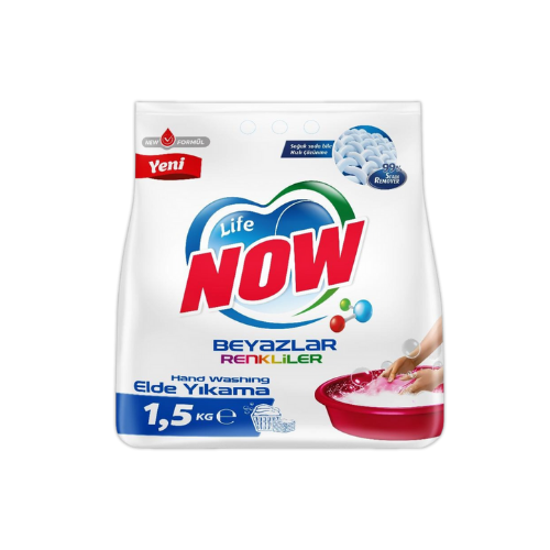 Life Now Toz Deterjan Beyazlar ve Renkliler İçin – 1,5 KG
